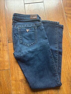 Guess Women's Skinny Jeans in Dark Blue Denim